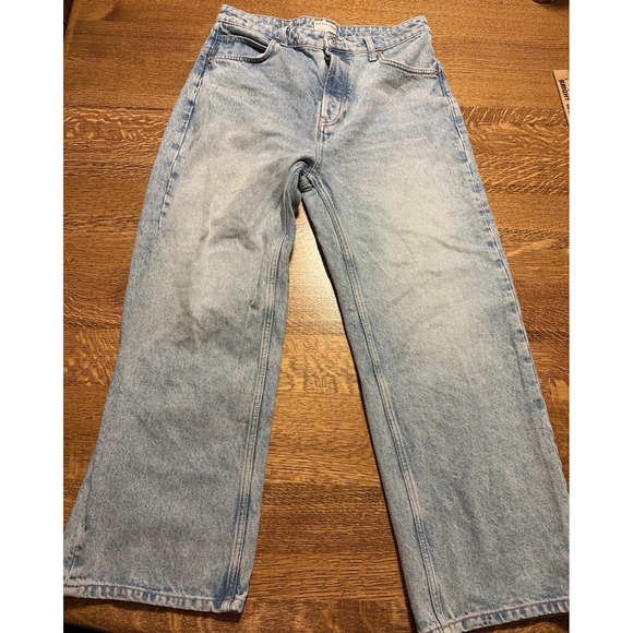 Free People Denim - We The Free Blue Denim Deep Trance Sweet Dreams Dropped Boyfriend Jeans 28